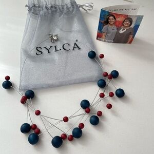 Beaded Sylca Necklace 23"